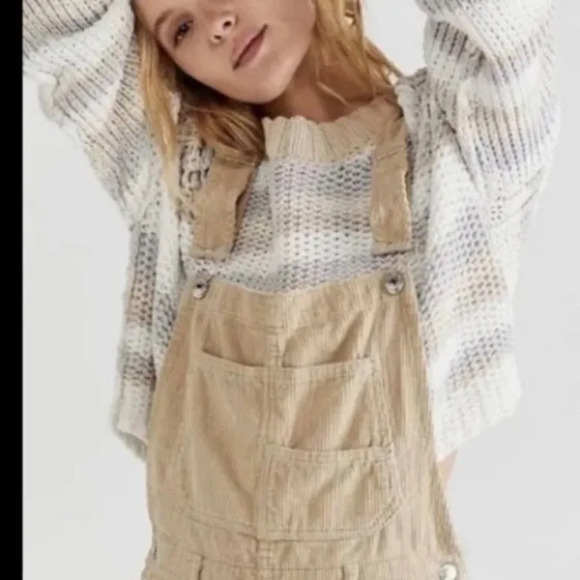 Free People Sweaters - Free People Devon Striped Cropped Sweater Chunky Knit NWT - New Women Sz: S